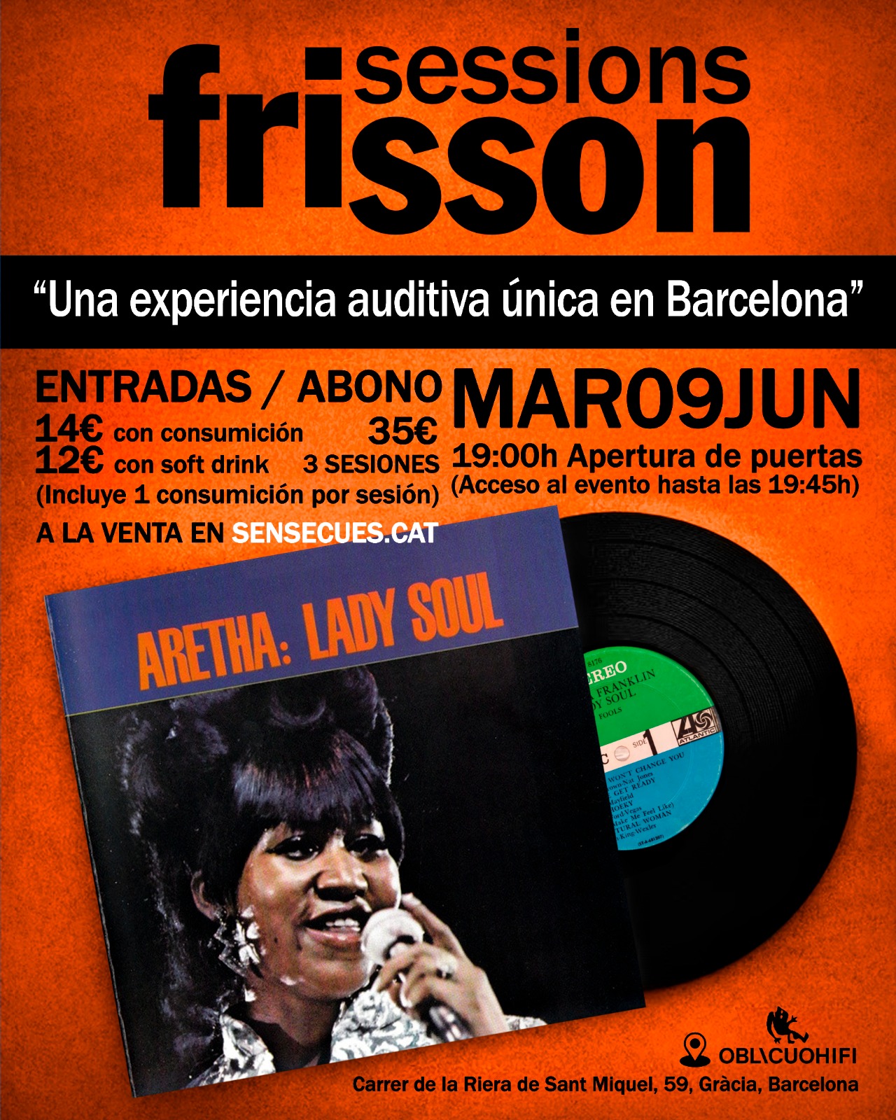 Frisson Sessions - Aretha Franklin "Lady Soul"