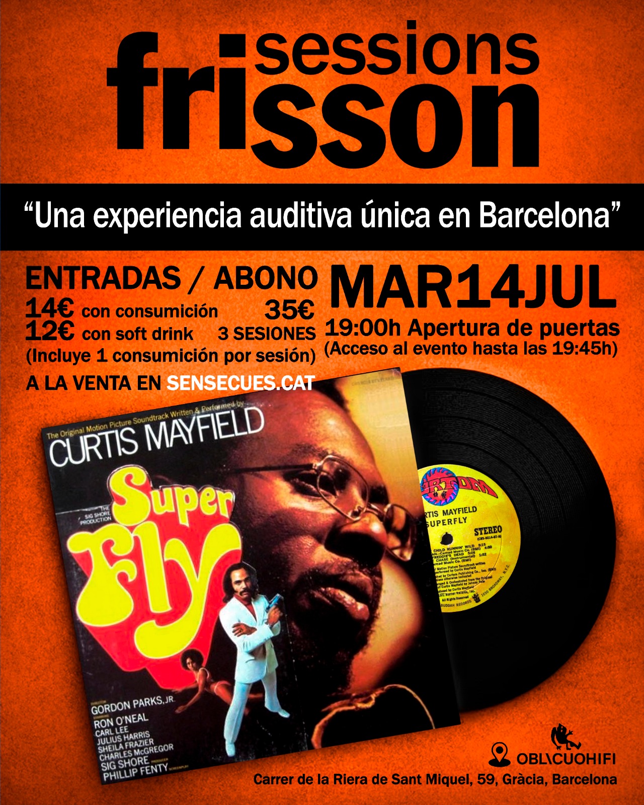 Frisson Sessions - Curtis Mayfield "Super Fly"