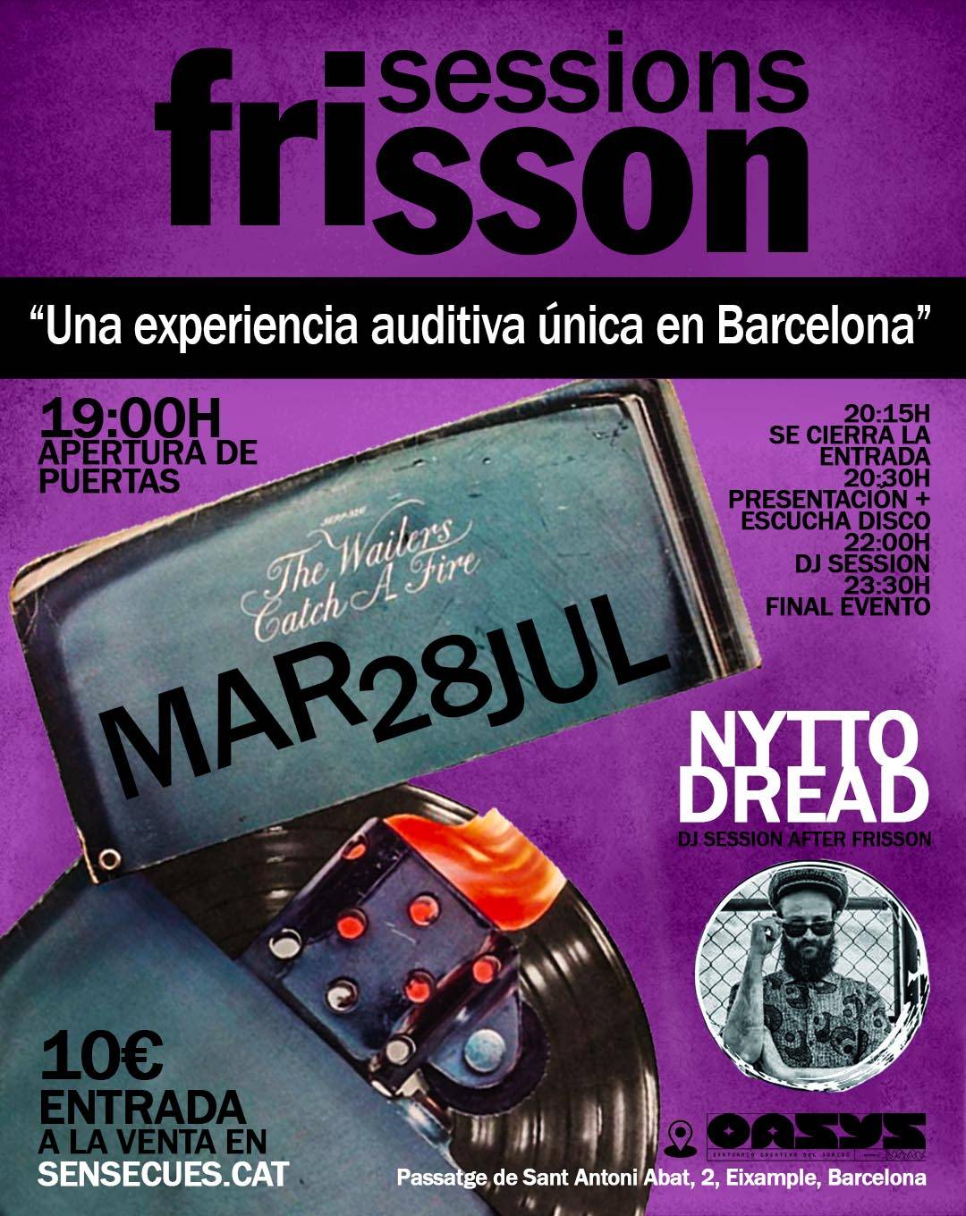 Frisson Sessions - The Wailers "Catch A Fire"